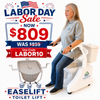 EaseLift Powered Toilet Lift | Free Bedside Commode Kit