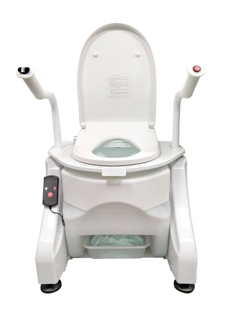 Portable Toilet Lift & Bedside Commode | LuxeLift Pro Portable ...