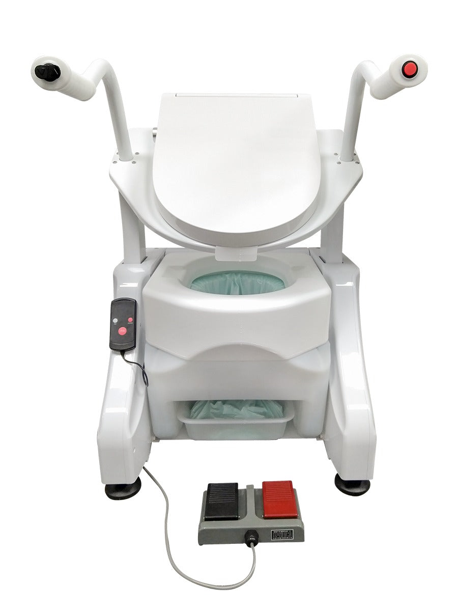 Portable Toilet Lift & Bedside Commode | LuxeLift Pro Portable ...
