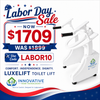 LuxeLift Powered Toilet Lift with Bidet and Dryer